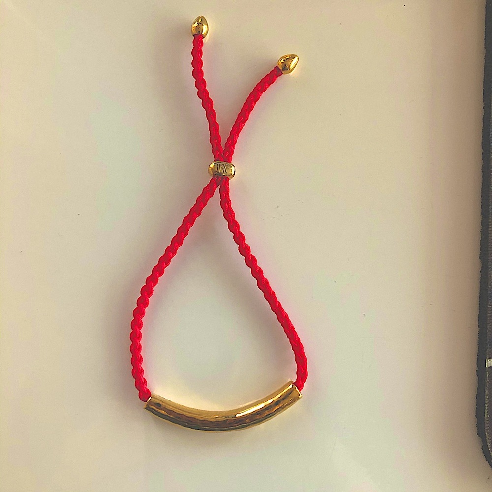 Monica Vinader Friendship Bracelet in Red